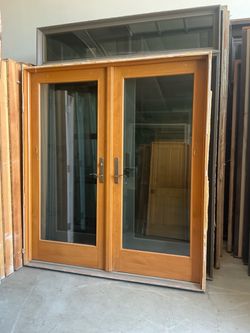 Exterior dual pane Double door