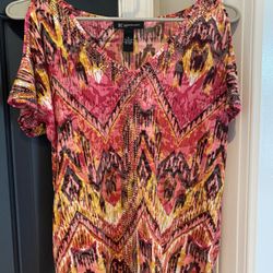 INC Women’s Multi Color Top Size Small