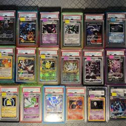 Pokemon: Huge mix of graded cards/ raw cards