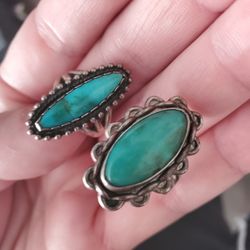 Turqoise Sterling Silver Vintage Rings 