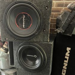 Pioneer Speaker With Amp And Box 
