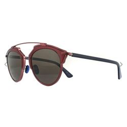Dior Sunglasses So Real NSZ L3 Plum with Burgundy and Blue Brown