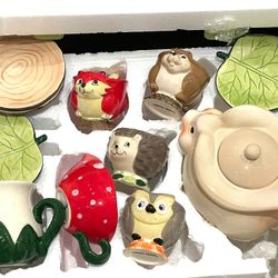 Vintage Magical Tea Set Woodland Set 12 Pieces 