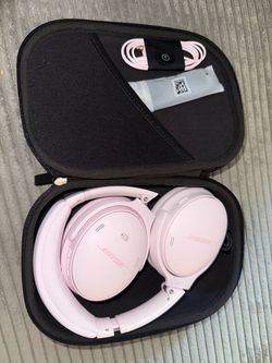 Bose noise-cancelling petal-pink headphones