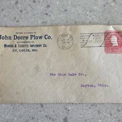 1903 John Deere cover/envelope
