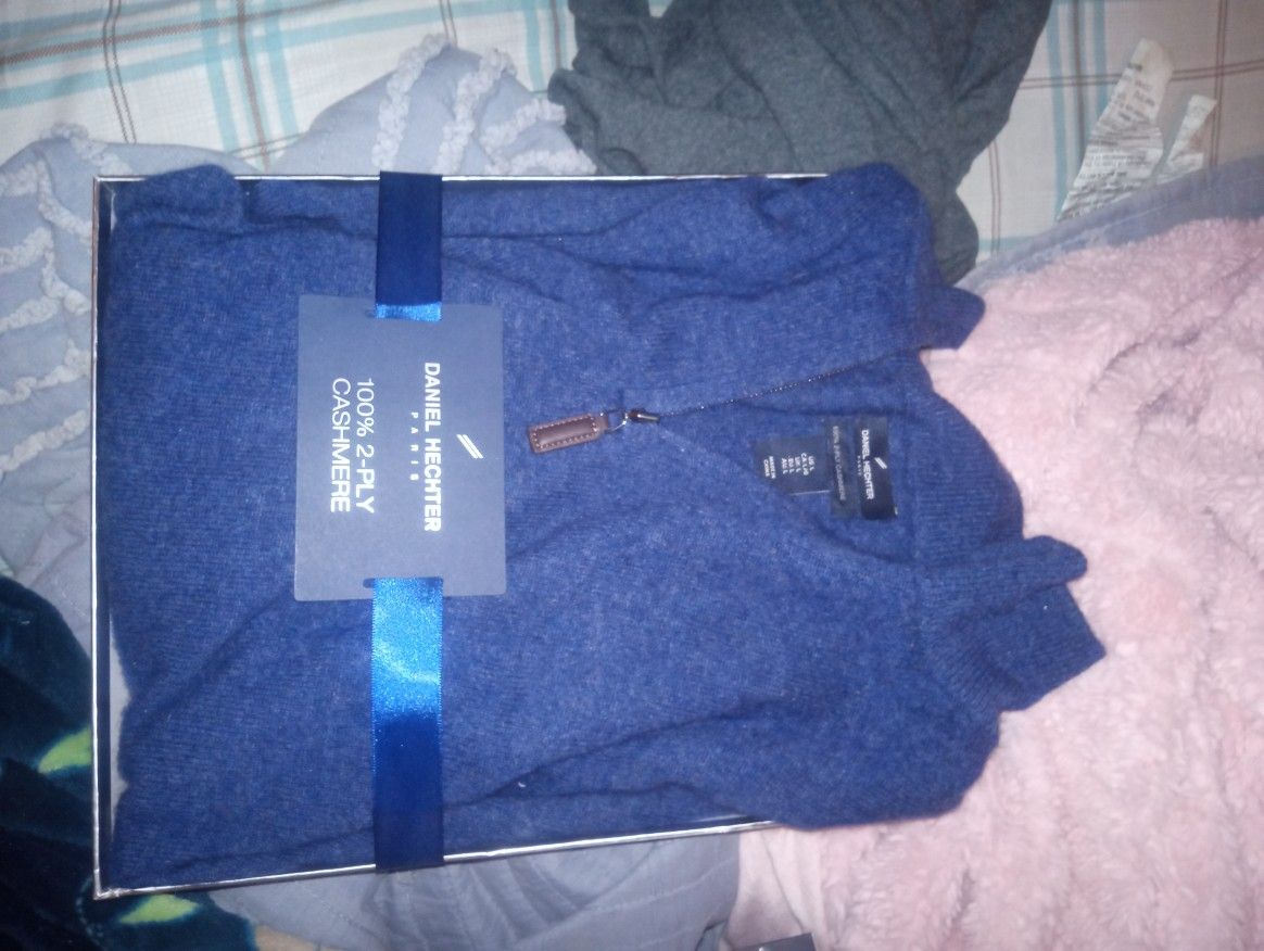 Daniel Hechtor Cashmere Zip Up