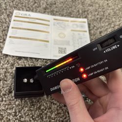 VVS1 Moissanite 0.5ct Earrings With Box and Paper