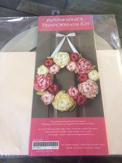 New Paper Source Peony Wreath Kit