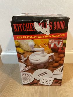 Kitchen Plus 3000 Manual Food Processor & Vegetable Chopper Set – As Seen on TV