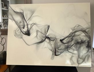 Creamy white - Art deco canvas 40”x30”