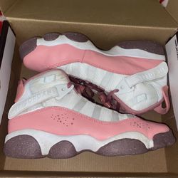 Pink and white Jordan 6 Retro trainers Women’s Size 4.5