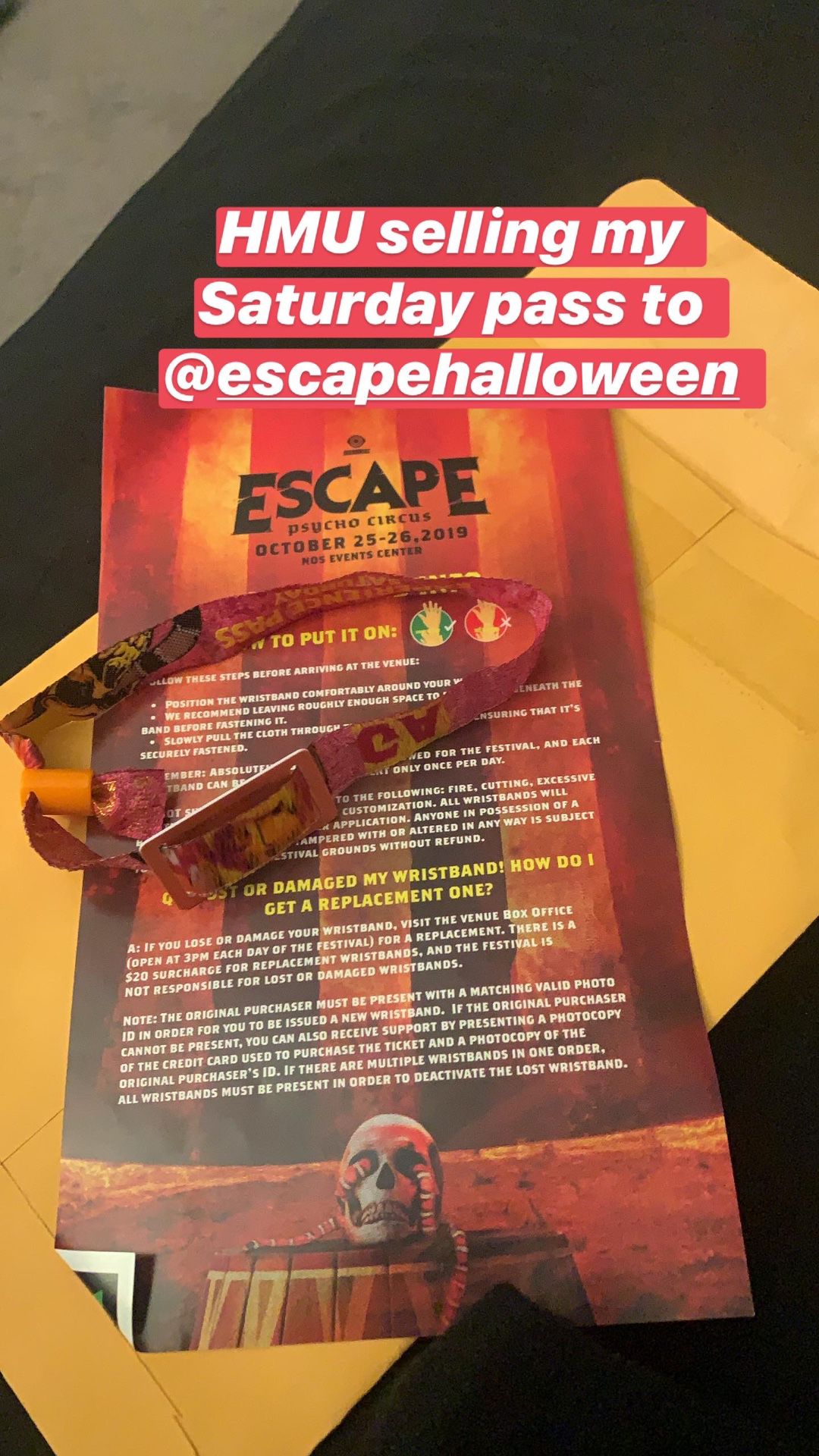 Escape Saturday pass