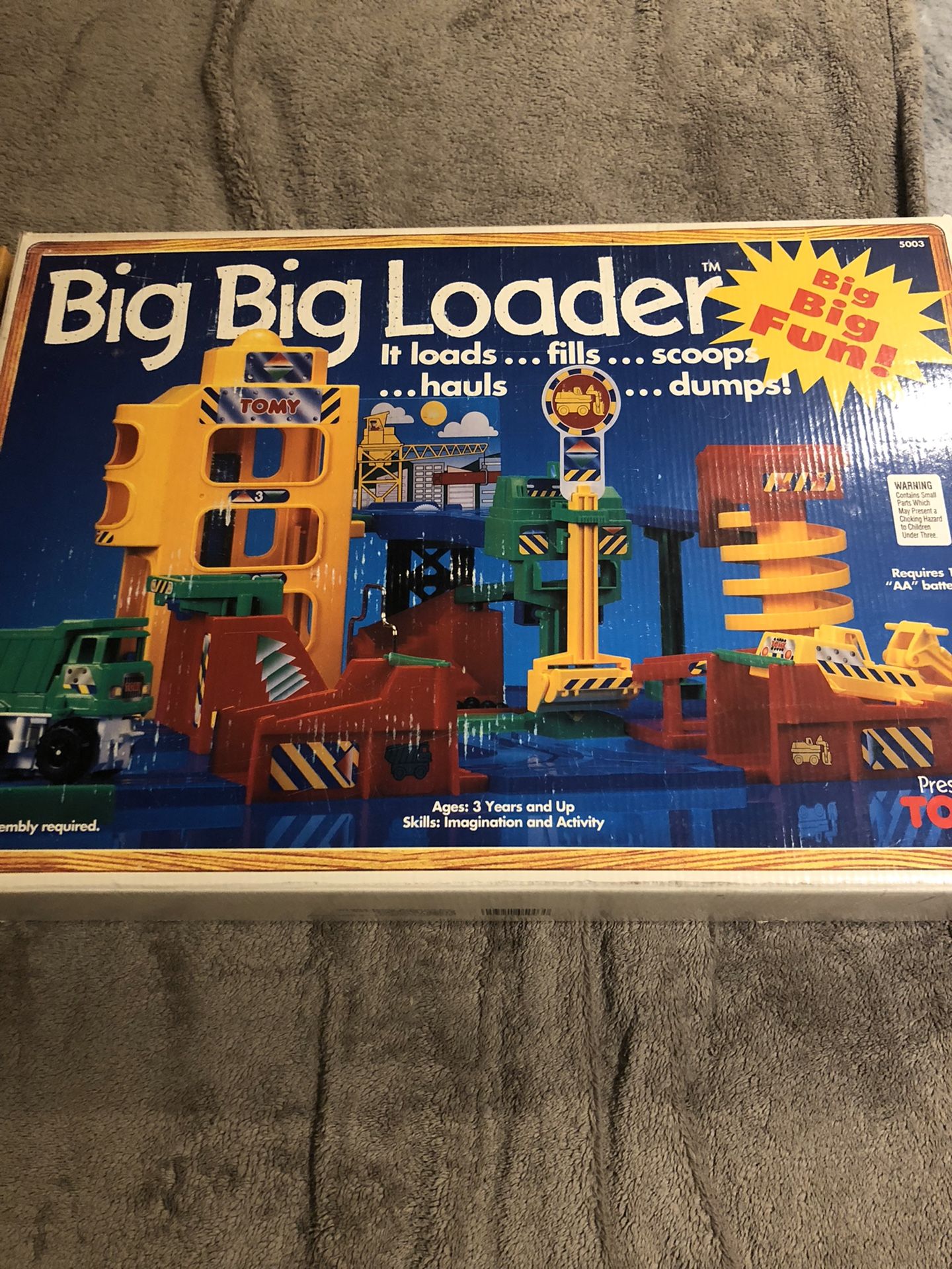 Vintage Rare Collectible 1994 TOMY Big Big Loader 5003 Construction Toy Set Perfect Condition , Original box