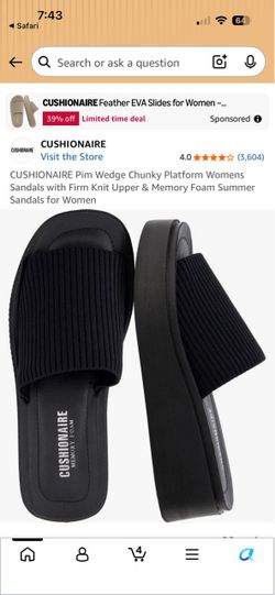 Cushionaire Pim Wedge Platform Sandals