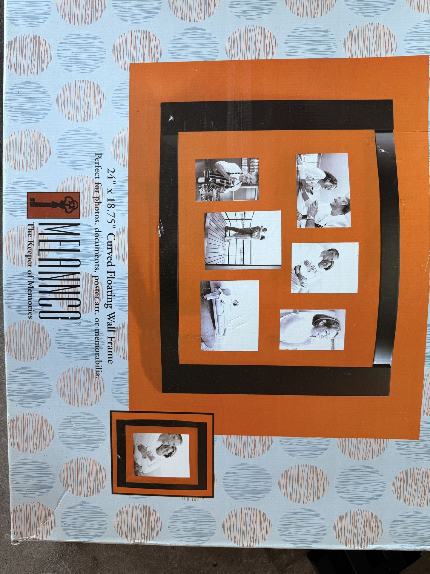 24 X 18.75 Curved Floating Wall Frame Brand New In Box