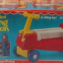 Vintage Fisher price Little Red Riding Wagon