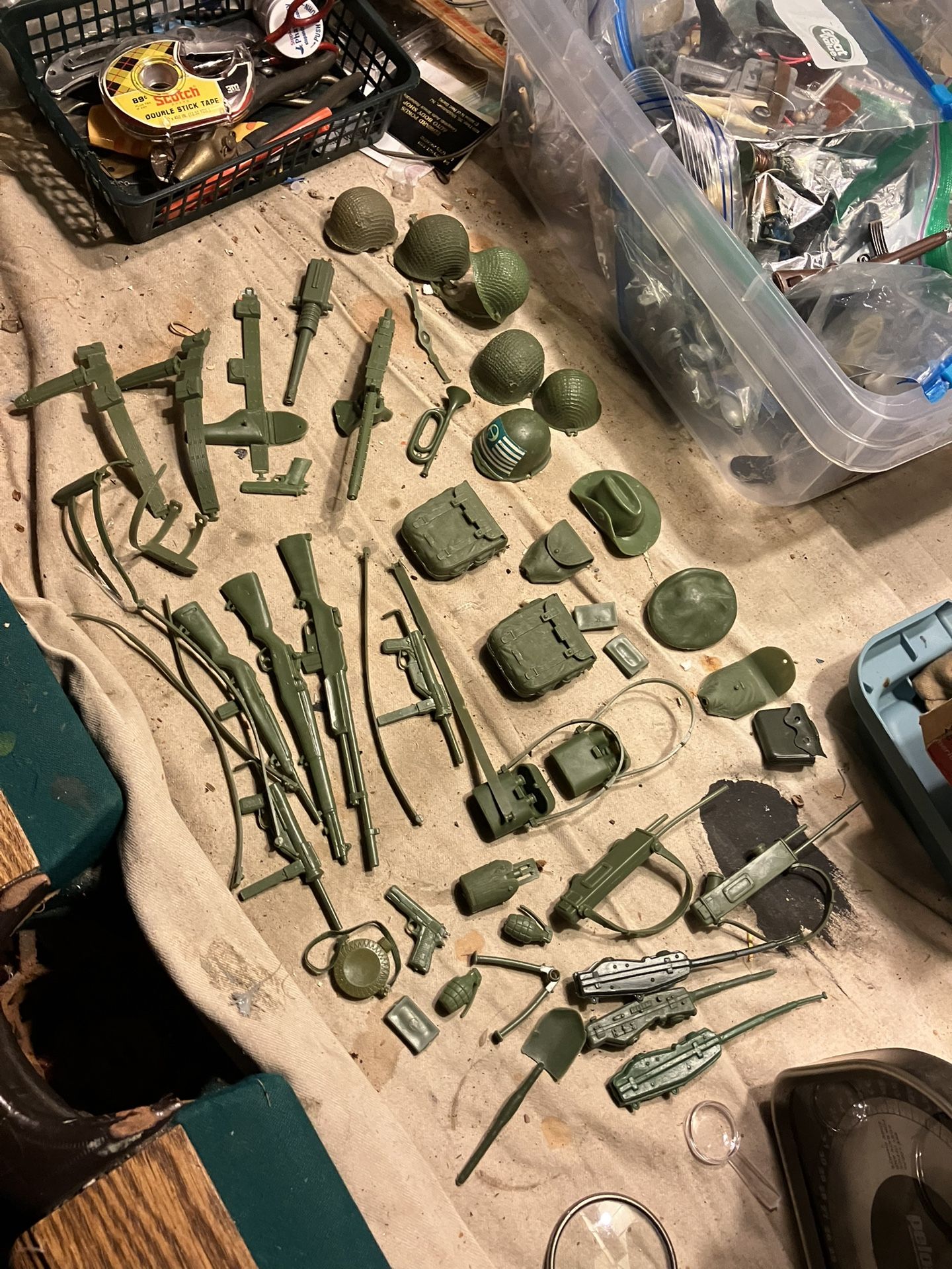 Large Lot Vintage Toys, Accessories Gi Joe