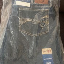 Brand New Men’s Wrangler 20x Jeans 34x38 2pair $65