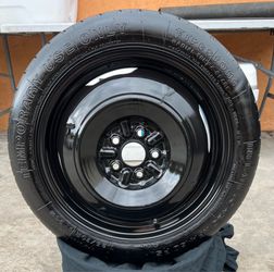 1 GOOD USED DONUT SPARE TIRE TOYOTA COROLLA 16X4  5X100  T125/70R16 FIRESTONE TIRE  $50 PICKUP ONLY