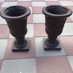 New Flower Pots Made Out Of Cement Perfect Gift 