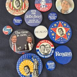 Reagan Political Buttons 