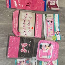 Mickey Mouse 1 Year Old Birthday Party Set Up