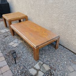 Wood Coffee table and end table set