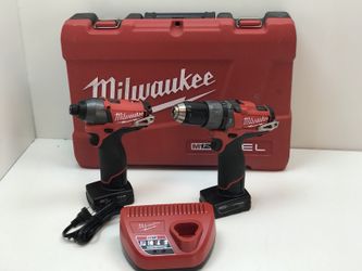 Milwaukee M12 FUEL 12-Volt Cordless Brushless 1/2 in. Hammer Drill and Impact Driver Kit