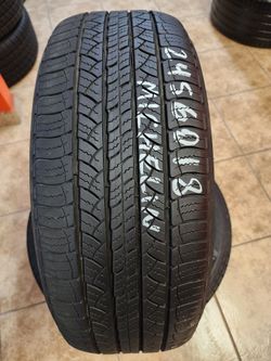 245 60R 18 MICHELIN LATITUDE TOUR TIRES 2456018 USED TIRES (PAIR) MOUNT BALANCE INCLUDED