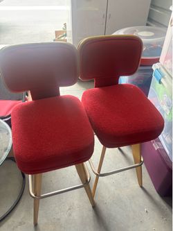 Red bar chairs