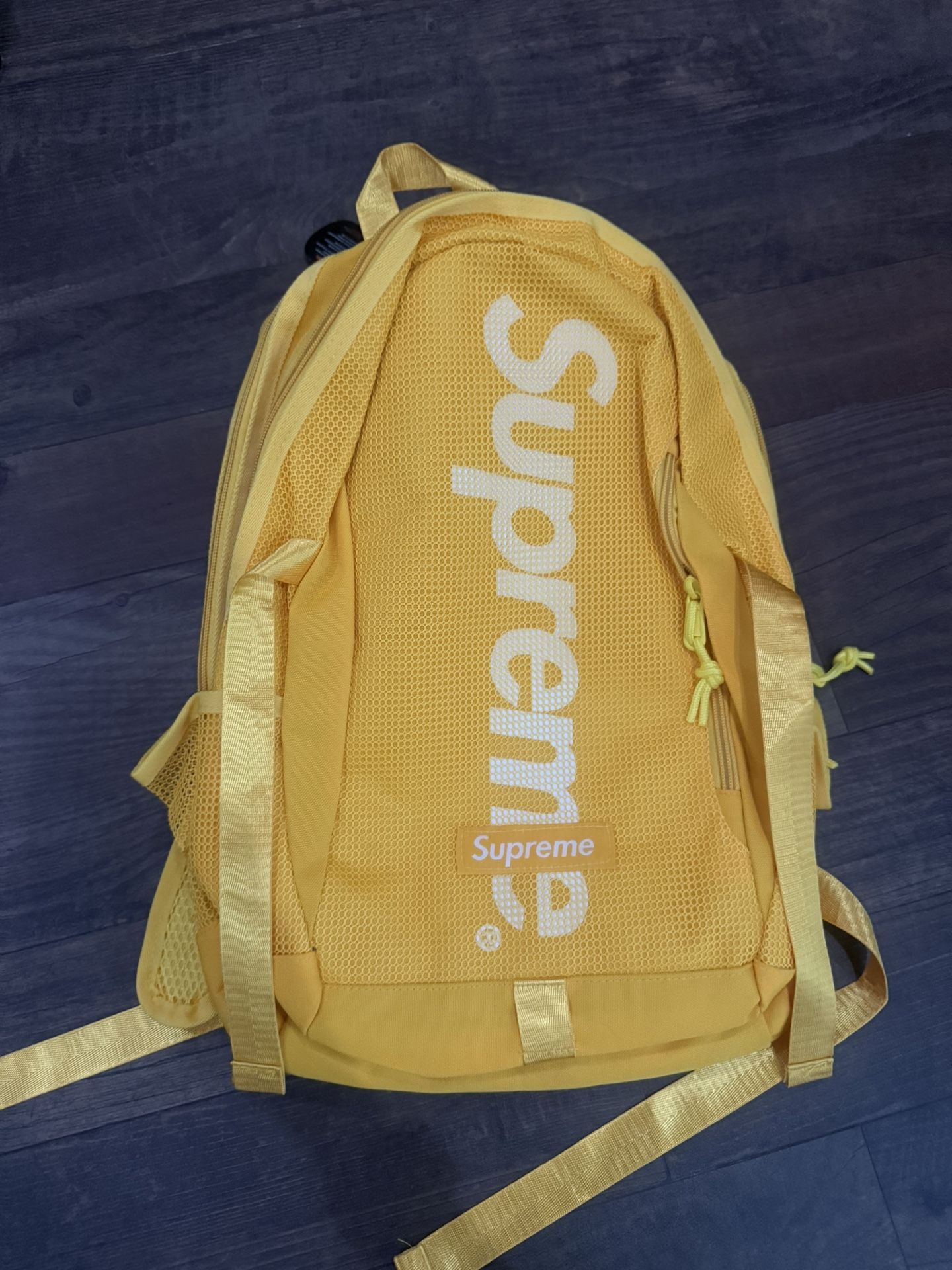 SUPREME YELLOW BACKPACK