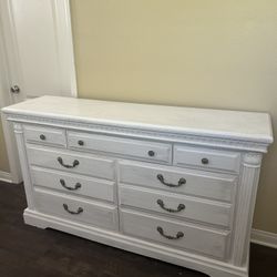 Large Rustic White Dresser