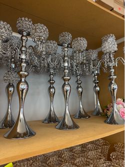 Silver center pieces