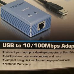 Trendnet USB To 10/100mbps Adapter