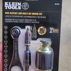 klein mini ratchet and multi bit driver set