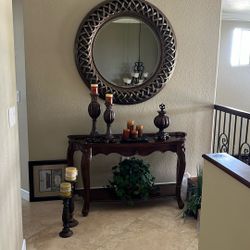Sofa Table And Mirror