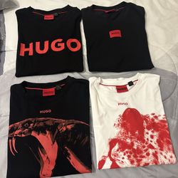 Hugo T-Shirts Lot – 4 pcs, Size M, Excellent Condition