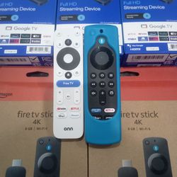 Onn and Fire TV streaming player device stick box