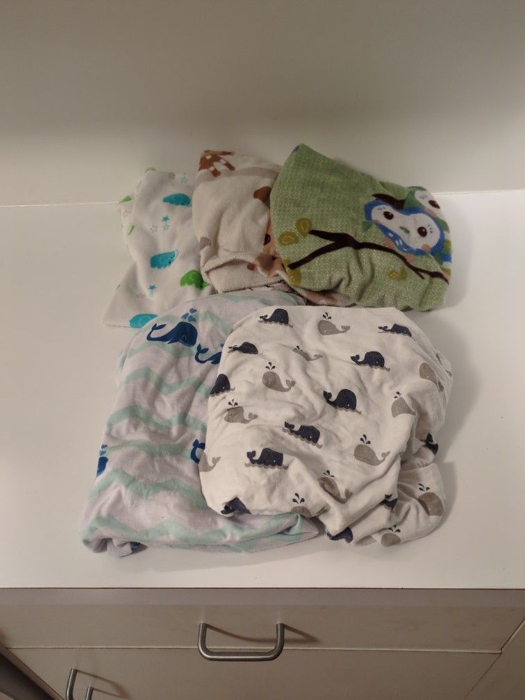 Five Changing Pad Covers