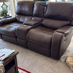 Recliner Movie Sofa And Chair That Also Swivel, Rocker, Recliner