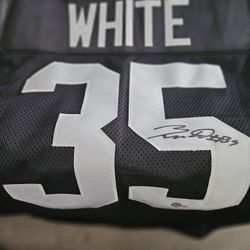 Las Vegas Raiders Zamir White Autographed Jersey