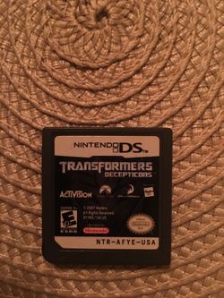 Nintendo ds transformers decepticons