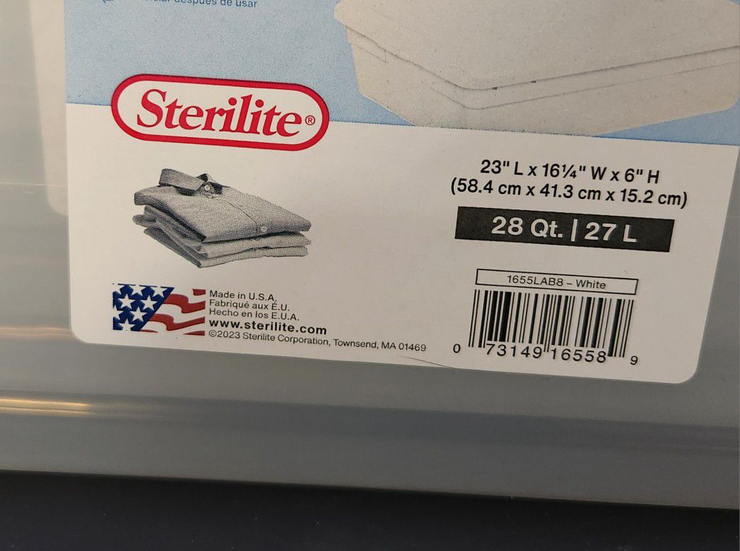 Sterilite Under Bed Storage Bins - Set Of 10