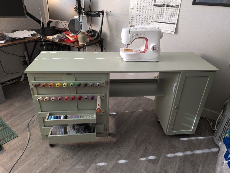 Sewing Table With Wheels