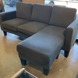 Lightweight Navy Blue Sofa w/ Optional Chaise