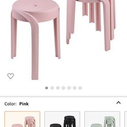 Gorgeous Pink Stools Set Of 4