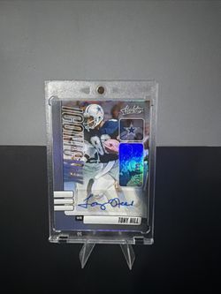 Cowboys Auto Card Tony Hill 