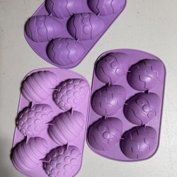 Easter Egg Silicon Mold (package Of 5)