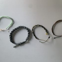 Set of 5 Bracelets – Pura Vida & Rastaclat Style