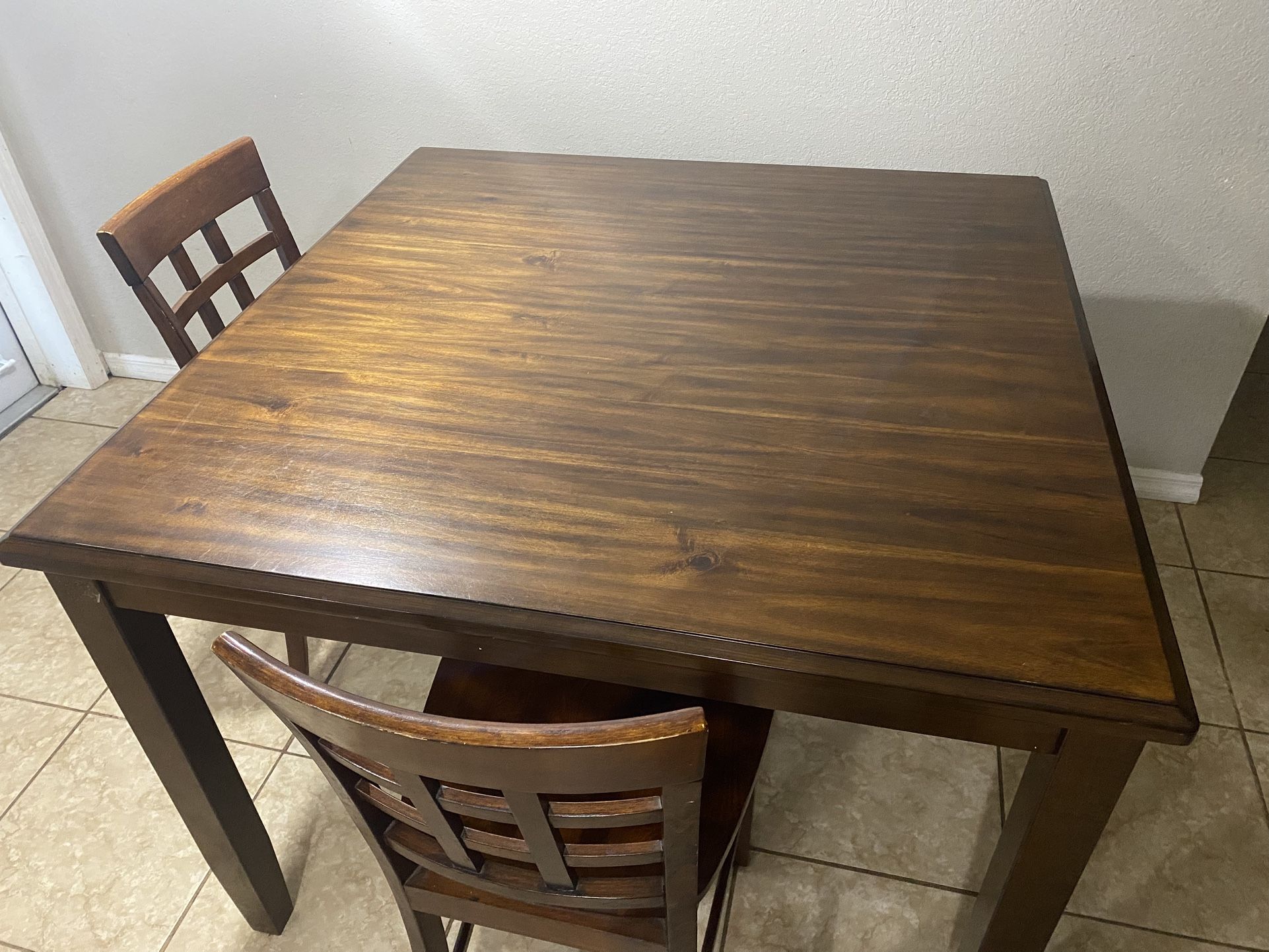 Dining Room Table + 2 Chairs - Real Wood